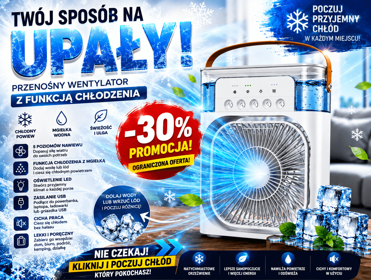 ❄️💨Szronik - Klimatyzator USB 💨❄️